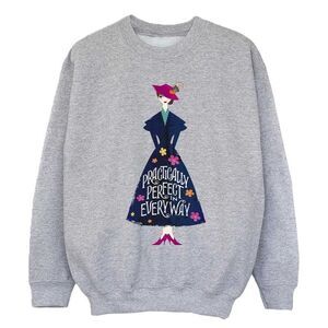 Mary Poppins Girls Practically Perfect In Every Way Standing Sweatshirt / Sport